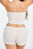 BENOA24- NAMIKA TUBE TOP- WHITE