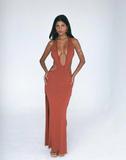 INDAH-ISLA MAXI DRESS-RUM