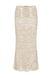 INDAH-ALEGRA MAXI SKIRT-IVORY