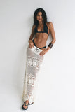 INDAH-ALEGRA MAXI SKIRT-IVORY