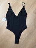 BIKINI HANALEI-V NECK ONE PIECE-MIDNIGHT METAL