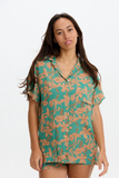 BENOA26 ALOHA SHIRT DRESS-TROPICS