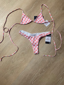 BIKINI HANALEI-TESSA BOTTOM-CHECK PINK