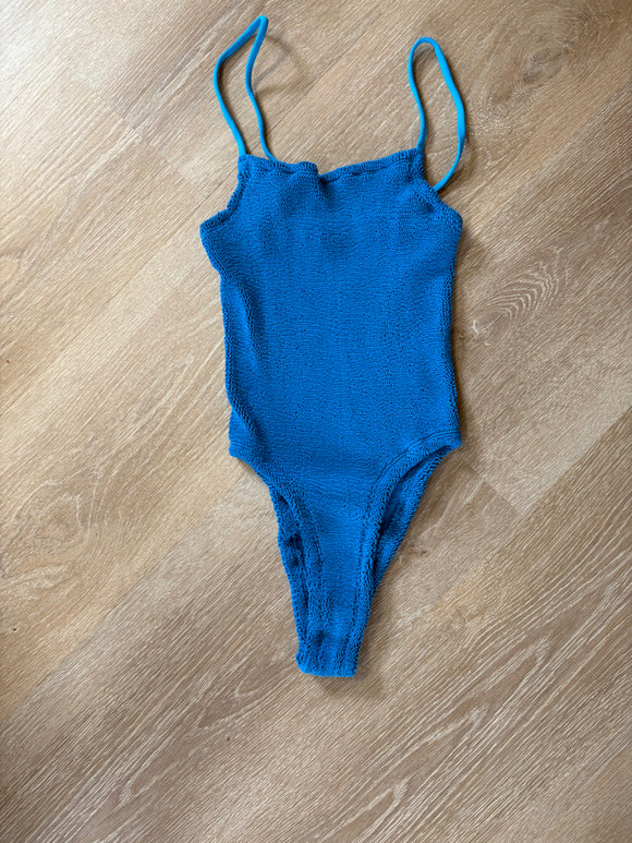 BIKINI HANALEI-BLUE CRINKLE TANK ONE PIECE