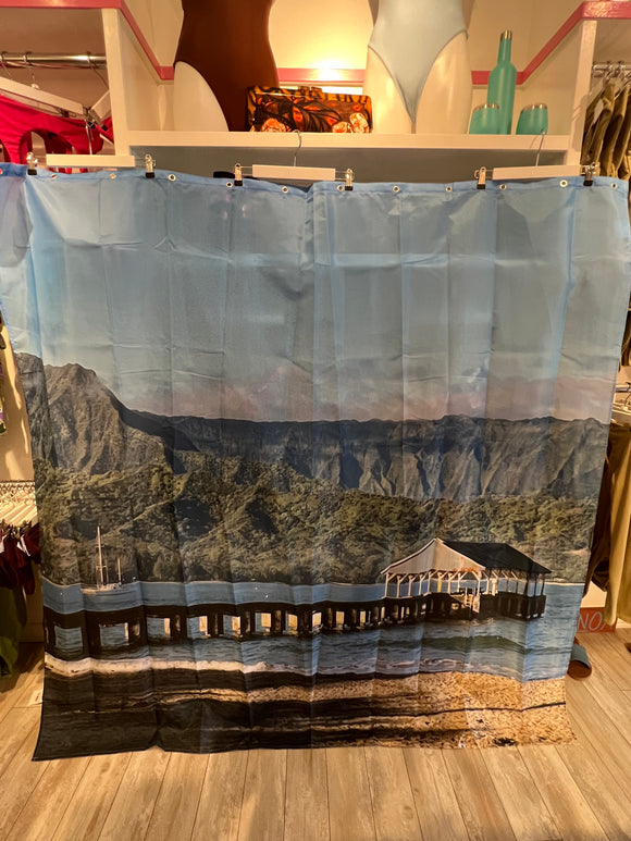 HANALEI PIER- SHOWER CURTAIN