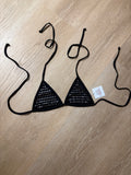 BIKINI HANALEI-CLASSIC TRIANGLE TOP-MIDNIGHT METAL