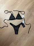 BIKINI HANALEI-CLASSIC TRIANGLE TOP-MIDNIGHT METAL