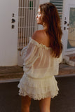 INDAH-STAR RUFFLE SKIRT-PALE YELLOW