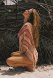 INDAH-GIA SHAWL/SKIRT-MIX STRIPE