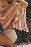 INDAH-GIA SHAWL/SKIRT-MIX STRIPE