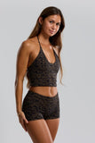 BENOA26-BROWN BATIK-LOWRISE SHORTS