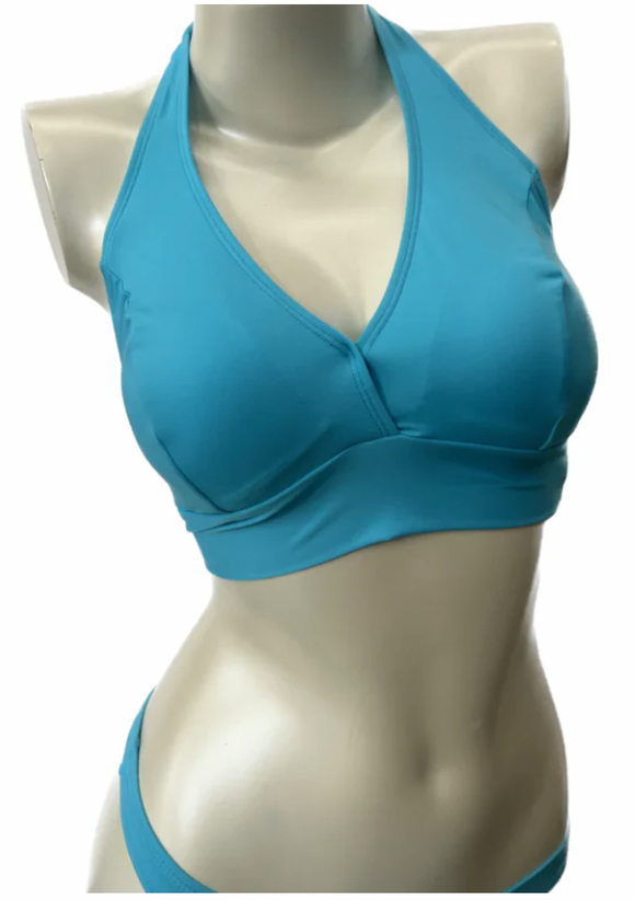 D-CUP HALTER- AQUA MARINE