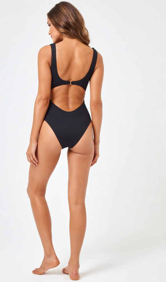 L-SPACE- BALBOA ONE PIECE- BLACK