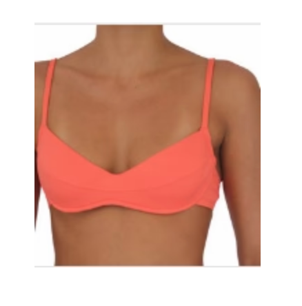 BRA TOP- CORAL