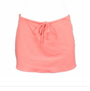 DRAWSTRING SKIRT- CORAL