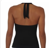 HALTER TANKINI-BLACK