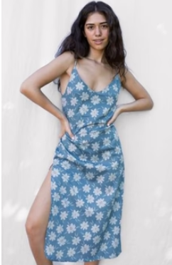LOKAHI SLIP DRESS- AGAVE Swim Hanalei LOKAHI SLIP DRESS- AGAVE Swim Hanalei