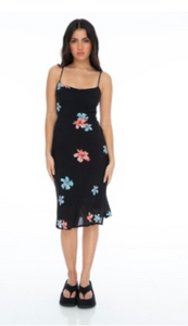 INDAH MAGGIE DRESS - MOANA/BLACK