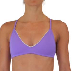 SPORT TIE TOP-LAVENDER W/LACE