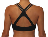 HIGH NECK HALTER-BLACK