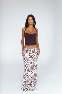 INDAH-LANA MAXI SKIRT-KOPI TIGER