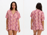 BENOA26 ALOHA SHIRT DRESS-BLOOM