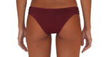 SKIMPY LOVE W/ BRAID-MAROON