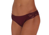 SKIMPY LOVE W/ BRAID-MAROON