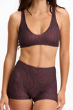 BENOA25-2.5" BOOTY SHORTS-CHOCOLATE ZEBRA
