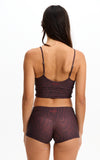 BENOA25-CHOCOLATE ZEBRA-LOWRISE SHORTS