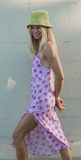 LOKAHI SLIP DRESS - PURPLE HIBISCUS