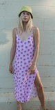 LOKAHI SLIP DRESS - PURPLE HIBISCUS