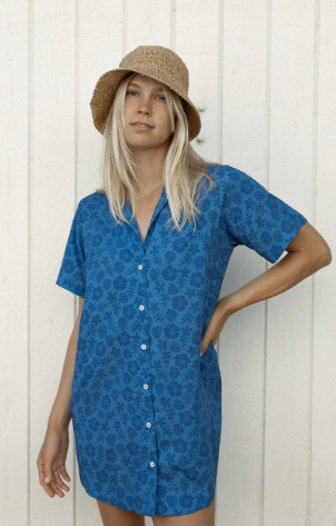 LOKAHI ALOHA SHIRT DRESS LOKAHI ALOHA SHIRT DRESS