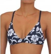 SPORT TIE TOP- HIBISCUS NAVY