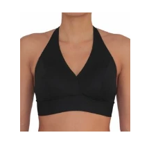 D-CUP HALTER TOP- BLACK