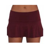 SKIRT W ATTACHED BOTTOM- MAROON