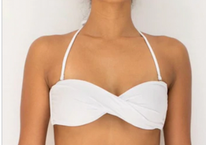 TWIST BANDEAU TOP- WHITE