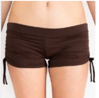 DRAWSTRING SHORTS- CHOCOLATE