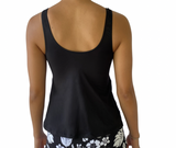 SCOOP TANKINI- BLACK