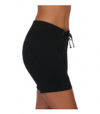 LONG HOT PANT BOTTOM- BLACK