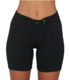 LONG HOT PANT BOTTOM- BLACK