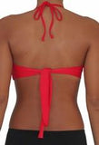 TWIST BANDEAU TOP- RED